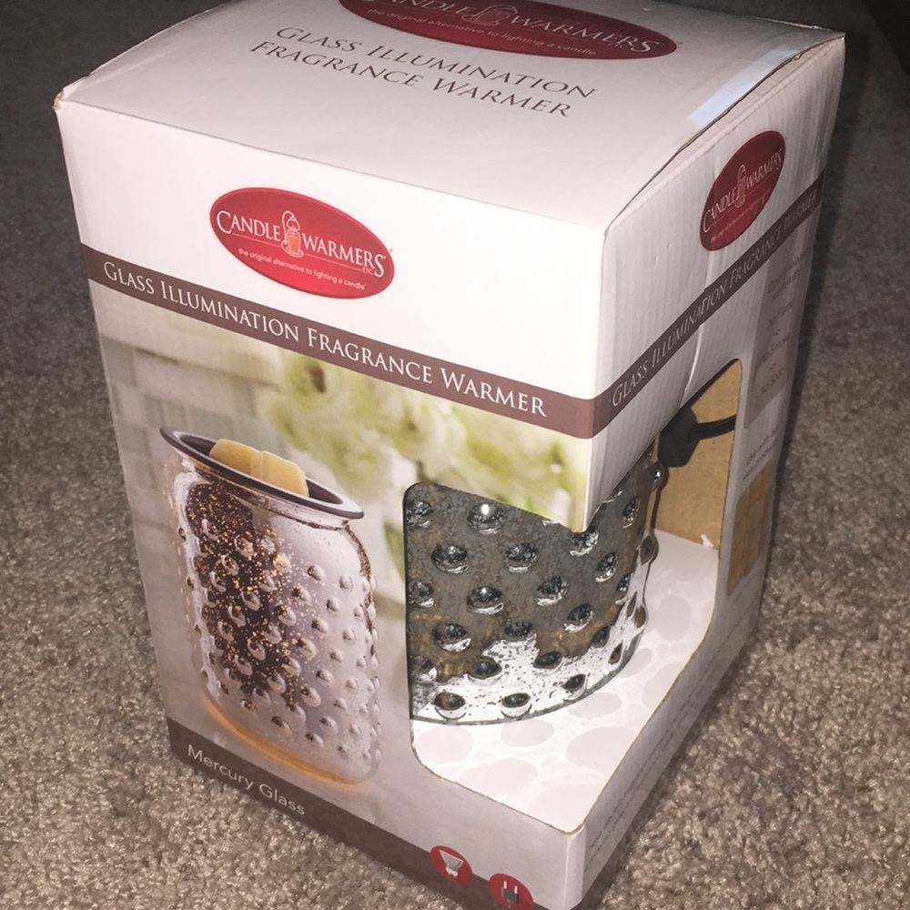 Brand New (In Box) Mercury Glass Candle Warmer